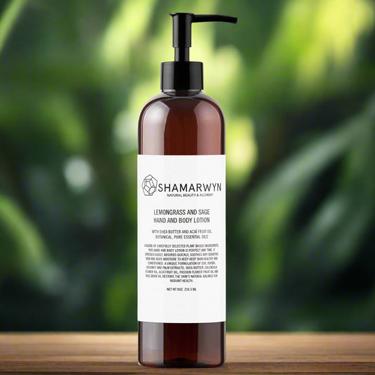 Sage & Lemongrass Moisture Lotion - With Organic Shea & Acai Oil (8oz)