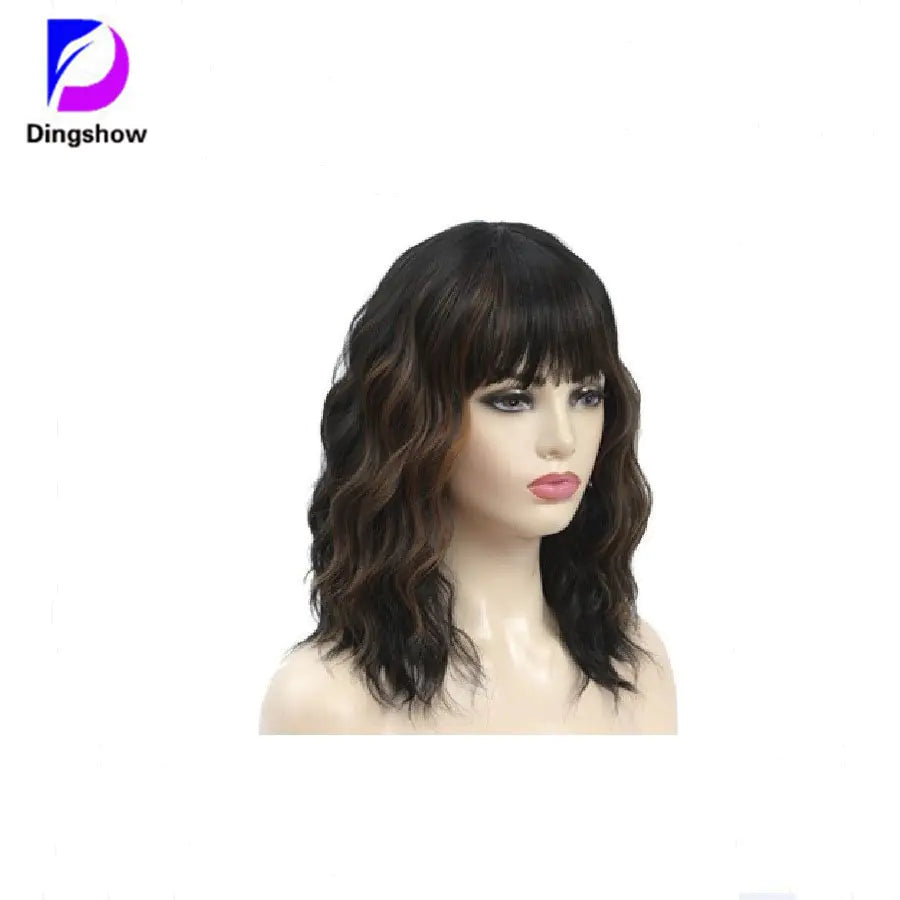 Natural Body Wave Wig with Bangs