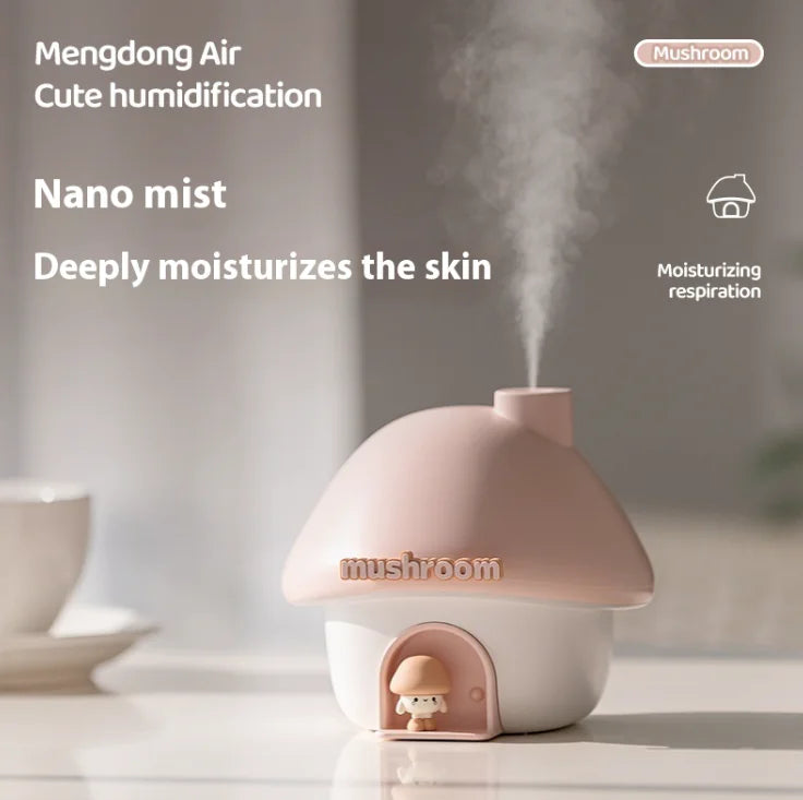 FairyGlow Mushroom Humidifier Lamp